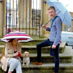 Mens Walking Umbrellas|VOGUE Designer Umbrellas-Umbrella Heaven Avila Checked Fashion Umbrella – 4 designs