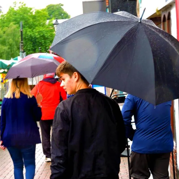 Mens Walking Umbrellas|Ladies Walking-Umbrella Heaven Bamboo Cane Crook Handle Umbrella Black
