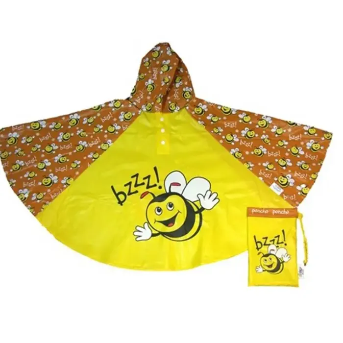 Children’s Raincoats & Ponchos|Kids Dome Umbrella-Umbrella Heaven Bee Poncho – Children’s Bee Design Rain Poncho
