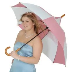 Golf Umbrellas|Golf Umbrellas-Umbrella Heaven Big Top Ella Pink and White Golf UmberElla Multi-Coloured