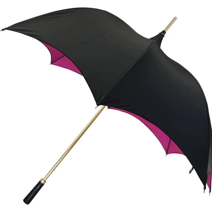 Fashion|Gothic-Umbrella Heaven Black and Pink Gothic-Style Umbrella – ESMERELDA