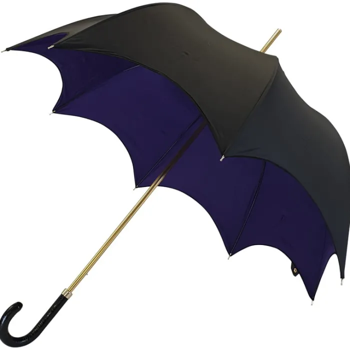 Ladies Vintage Umbrellas|Ladies Vintage Umbrellas-Umbrella Heaven Black and Purple Gothic Umbrella – RAVENNA