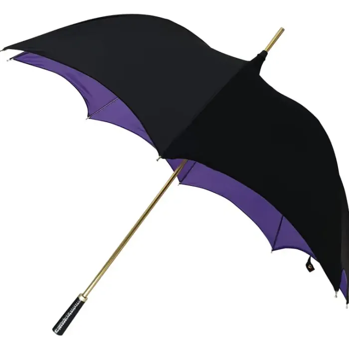 Golf Umbrellas|Ladies Golf Umbrellas-Umbrella Heaven Black and Purple Gothic-Style Umbrella – VLAD