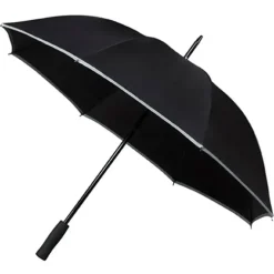 Golf Umbrellas|Hi Vis Safety Umbrellas-Umbrella Heaven Black Hi Viz Umbrella