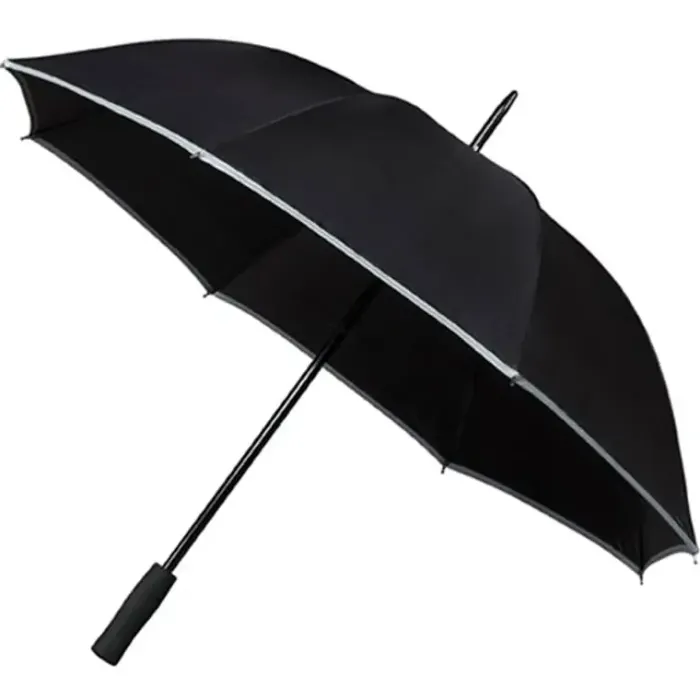 Golf Umbrellas|Hi Vis Safety Umbrellas-Umbrella Heaven Black Hi Viz Umbrella