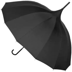 Bridal Umbrellas|Ladies Vintage Umbrellas-Umbrella Heaven Pagoda Umbrella Black