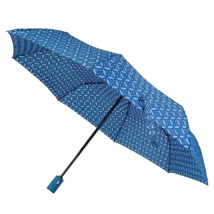 Mens Folding Umbrellas|Ladies Compact-Umbrella Heaven Patterned Umbrella Blue