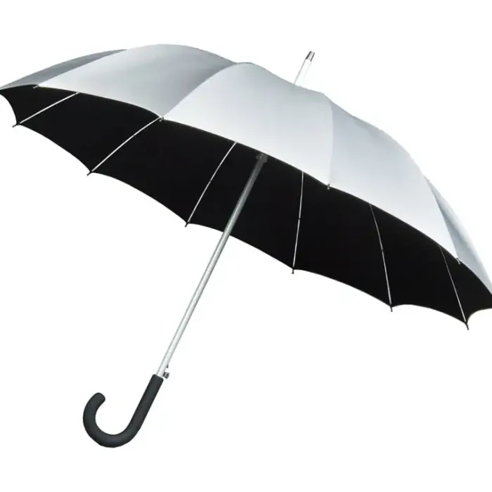 UV Protection Walking Umbrellas|Mens Walking Umbrellas-Umbrella Heaven Cambridge Walker Silver UV Sun Umbrella