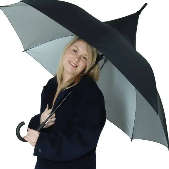 UV Protection Walking Umbrellas|Windproof Umbrellas-Umbrella Heaven Classic Black Pagoda Umbrella – UV Protective Umbrella