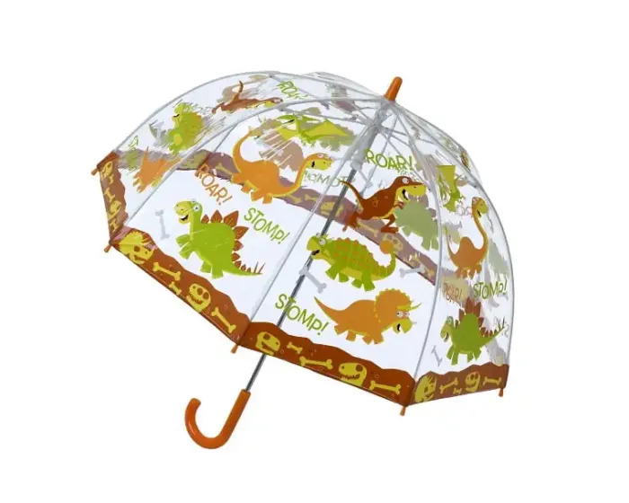 Kids Dome Umbrella|Boys Umbrellas-Umbrella Heaven DINOSAUR PVC Kids Umbrella