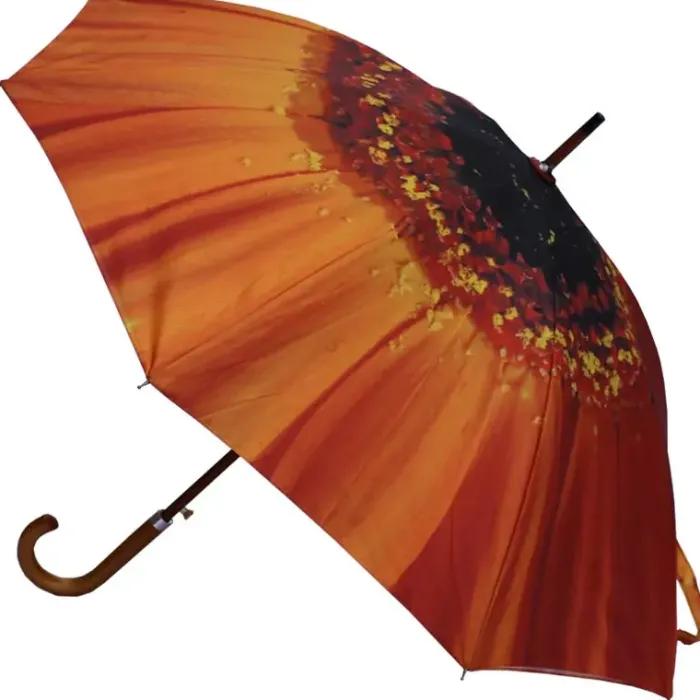 Bridal Umbrellas|Fashion-Umbrella Heaven Double Canopy Auto Open Orange Flower Umbrella