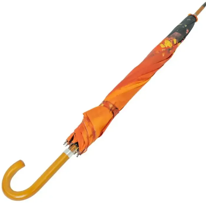 Bridal Umbrellas|Fashion-Umbrella Heaven Double Canopy Auto Open Orange Flower Umbrella