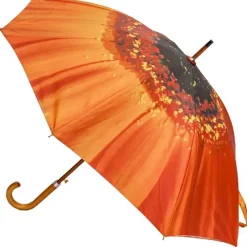 Bridal Umbrellas|Fashion-Umbrella Heaven Double Canopy Auto Open Orange Flower Umbrella