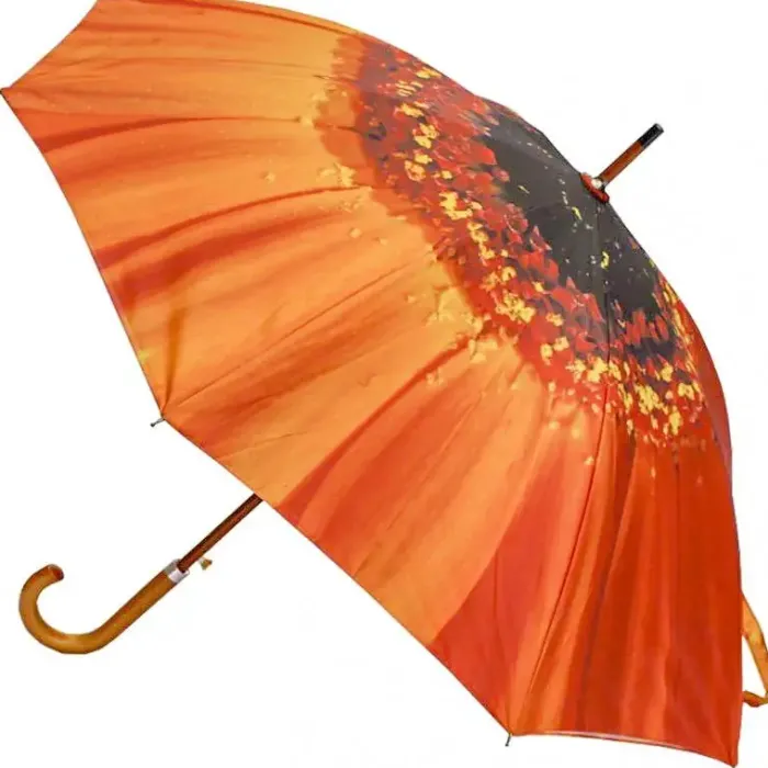 Bridal Umbrellas|Fashion-Umbrella Heaven Double Canopy Auto Open Orange Flower Umbrella