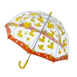 Kids Dome Umbrella|Boys Umbrellas-Umbrella Heaven DUCKS PVC Kids Umbrella