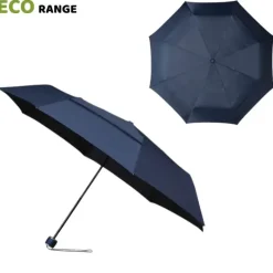 Eco Umbrellas|Mens Folding Umbrellas-Umbrella Heaven ECO Compact Umbrella – Folding | Blue