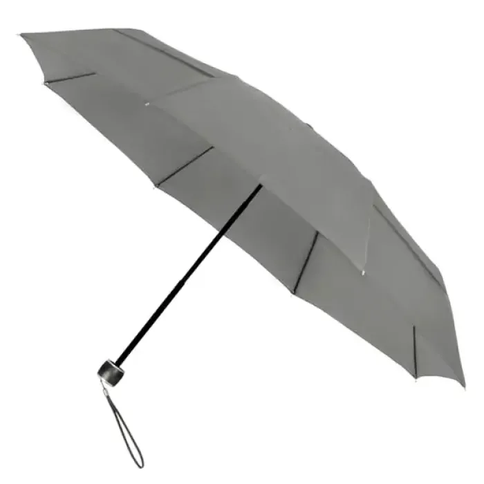 Eco Umbrellas|Mens Folding Umbrellas-Umbrella Heaven ECO Compact Umbrella – Folding | Grey
