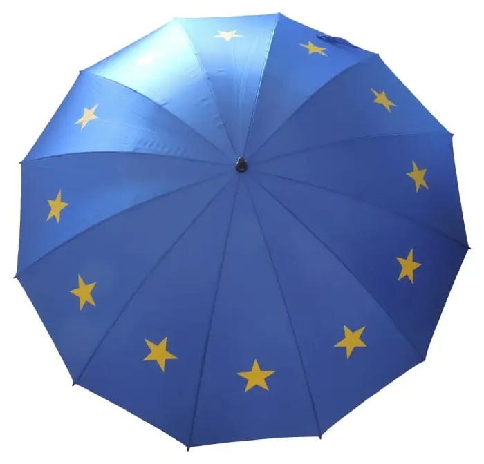 Windproof Golf Umbrellas|Golf Umbrellas-Umbrella Heaven European Union EU Flag Umbrella Blue