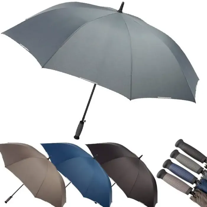 Windproof Golf Umbrellas|Golf Umbrellas-Umbrella Heaven Ezpeleta Scotchlite Reflective Trim Golf Umbrella