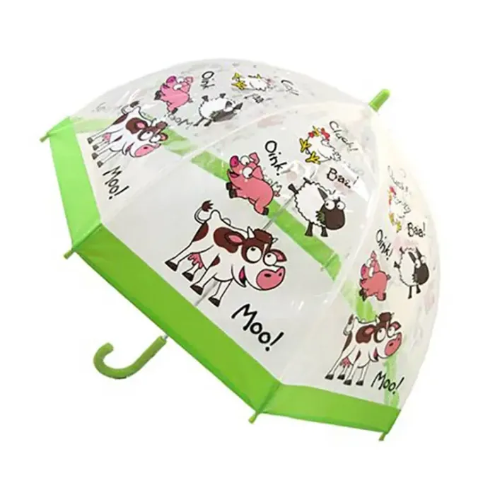 Kids Dome Umbrella|Boys Umbrellas-Umbrella Heaven FARM YARD PVC Childrens Umbrella
