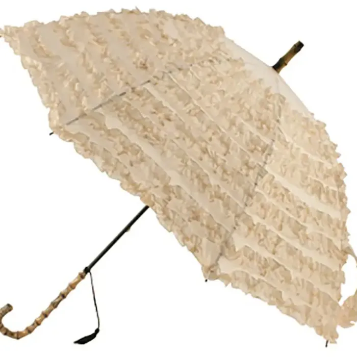 Bridal Umbrellas|Frilly Umbrellas-Umbrella Heaven FiFi Wedding Umbrella CREME Cream