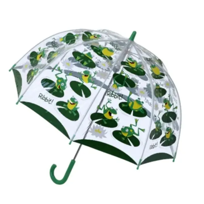 Kids Dome Umbrella|Boys Umbrellas-Umbrella Heaven FROGS PVC Kids Umbrella