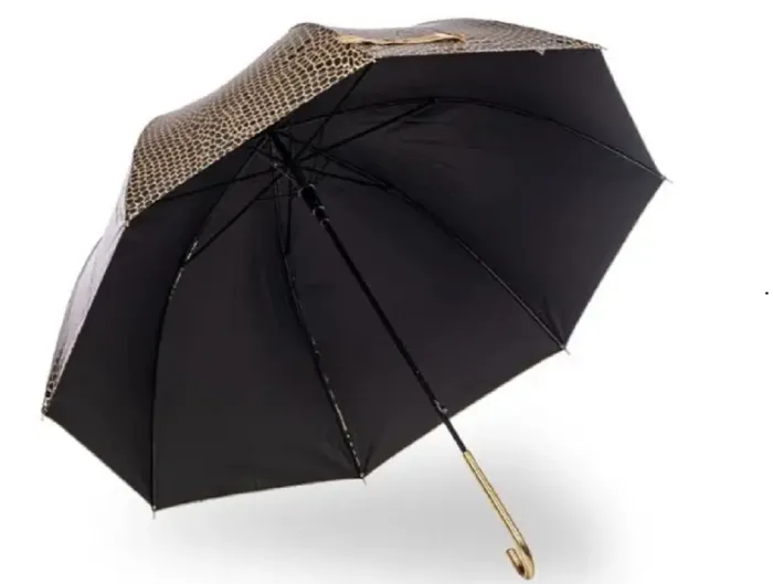 UV Protection Walking Umbrellas|Animal, Birds & Butterfly Art-Umbrella Heaven Snakeskin Umbrella – UV Protective Gold