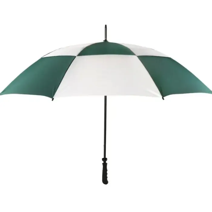 Golf Umbrellas|Windproof Golf Umbrellas-Umbrella Heaven Green and White vented Golf Umbrella Green/White