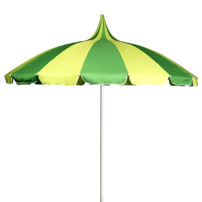 Garden Parasols|Beach Parasols-Umbrella Heaven Green and Yellow Pagoda Garden Parasol