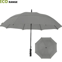 Windproof Golf Umbrellas|Golf Umbrellas-Umbrella Heaven ECO Golf Umbrella – Automatic – Vented – Windproof Grey