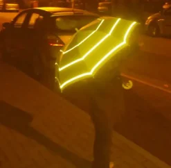 Hi Vis Safety Umbrellas|Boys Umbrellas-Umbrella Heaven Hi-Vis Umbrella – Child Safe Hi Vis Yellow Safety Umbrella