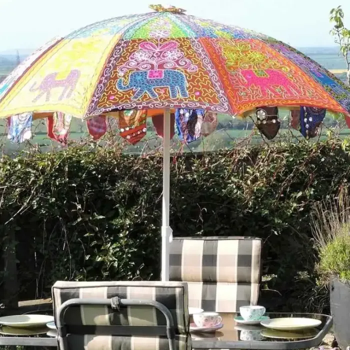 Bridal Umbrellas|Garden Parasols-Umbrella Heaven Indian Garden Umbrellas / Boho Parasols – Choice of Designs