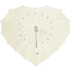 Bridal Umbrellas|Special Offers-Umbrella Heaven Heart Umbrella Ivory