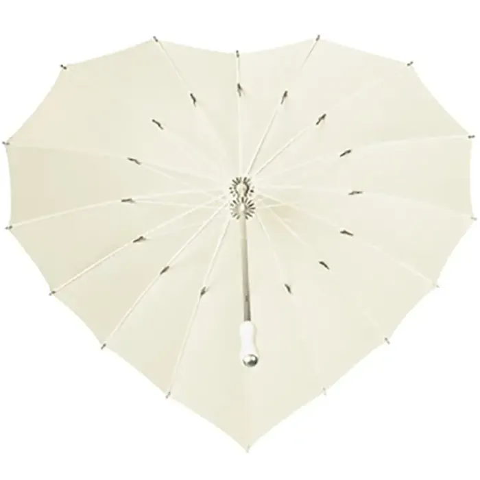 Bridal Umbrellas|Special Offers-Umbrella Heaven Heart Umbrella Ivory