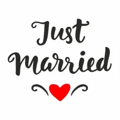 Bridal Umbrellas|Frilly Umbrellas-Umbrella Heaven ‘Just Married’ Wedding Umbrella White