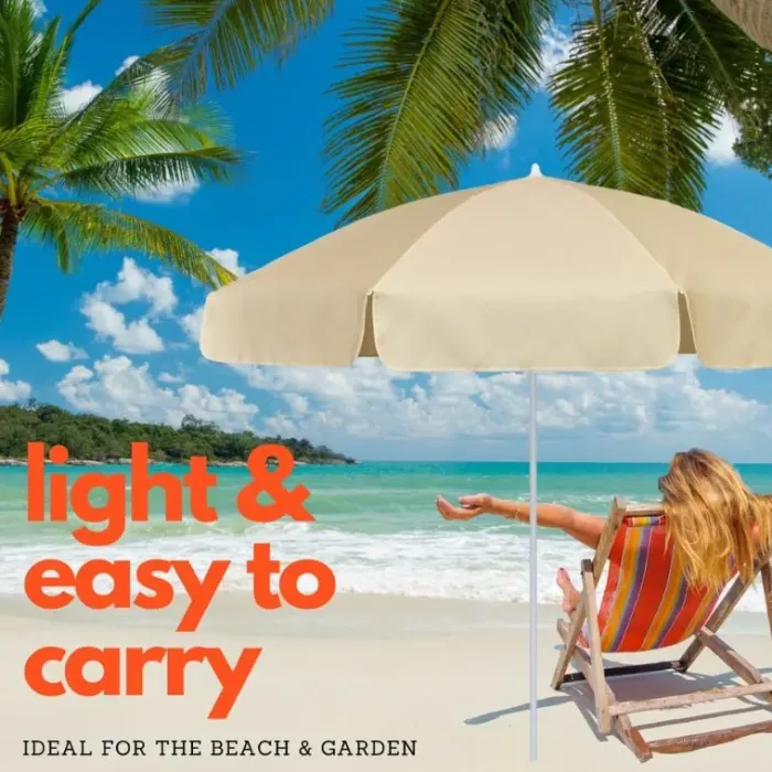 Garden Parasols|Beach Parasols-Umbrella Heaven 2m Garden Parasol – choice of 5 colours