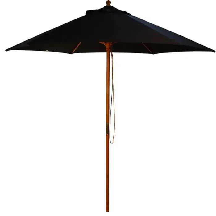 Garden Parasols|Beach Parasols-Umbrella Heaven 2.5m Wood Pulley Parasol UV 50+ choice of 10 colours