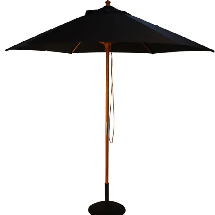 Garden Parasols|Beach Parasols-Umbrella Heaven 2.5m Wood Pulley Parasol UV 50+ choice of 10 colours