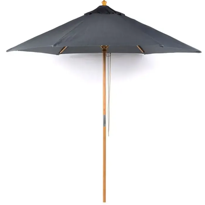 Garden Parasols|Beach Parasols-Umbrella Heaven 2.5m Wood Pulley Parasol UV 50+ choice of 10 colours