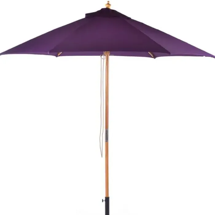 Garden Parasols|Beach Parasols-Umbrella Heaven 2.5m Wood Pulley Parasol UV 50+ choice of 10 colours