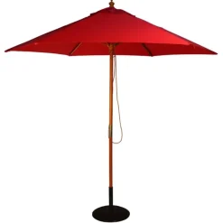 Garden Parasols|Beach Parasols-Umbrella Heaven 2.5m Wood Pulley Parasol UV 50+ choice of 10 colours