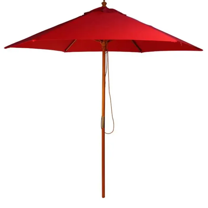 Garden Parasols|Beach Parasols-Umbrella Heaven 2.5m Wood Pulley Parasol UV 50+ choice of 10 colours