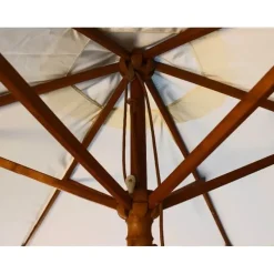 Garden Parasols|Beach Parasols-Umbrella Heaven 2.5m Wood Pulley Parasol UV 50+ choice of 10 colours