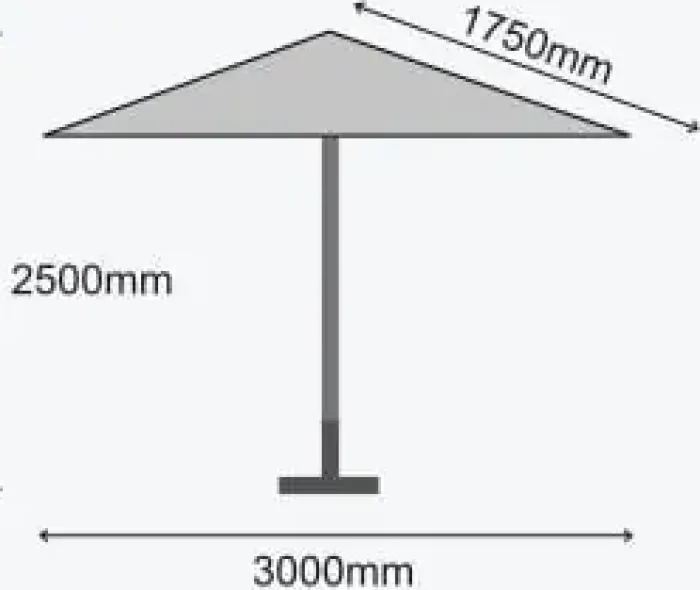 UV Protection Garden Parasols|Garden Parasols-Umbrella Heaven 3m x 2m Aluminium Parasol UPF50+ – choice of colours