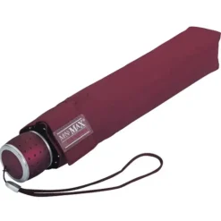 Mens Folding Umbrellas|Ladies Compact-Umbrella Heaven Maroon Automatic Umbrella Compact Umbrella Burgundy/Maroon