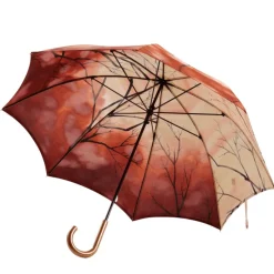 Kimono|Kimono Umbrellas-Umbrella Heaven Misen Kimono Umbrella 深山 Orange