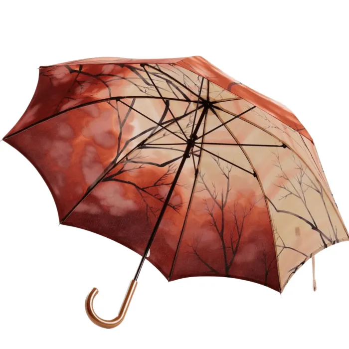 Kimono|Kimono Umbrellas-Umbrella Heaven Misen Kimono Umbrella 深山 Orange