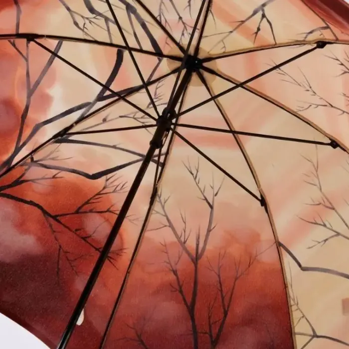 Kimono|Kimono Umbrellas-Umbrella Heaven Misen Kimono Umbrella 深山 Orange