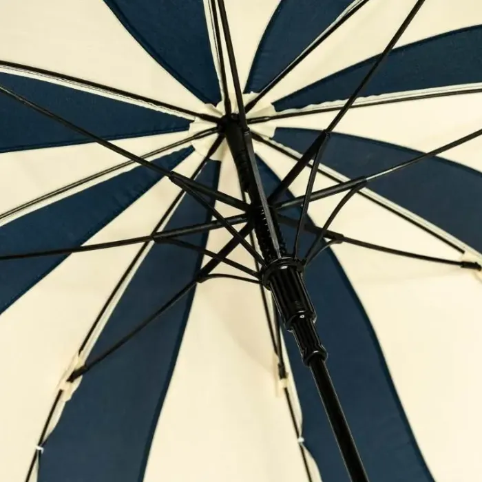Flower Petal Swirl Umbrellas|Ladies Walking-Umbrella Heaven Navy and Cream Petal Swirl Umbrella