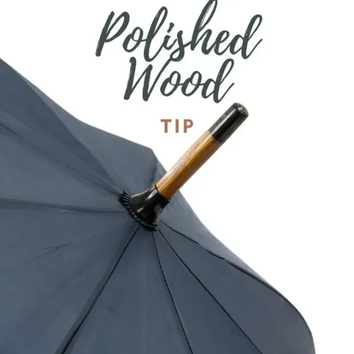 Mens Walking Umbrellas|Ladies Walking-Umbrella Heaven Navy Umbrella – Wood Stick